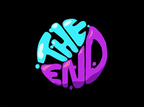 the end gif|the end anime gif.